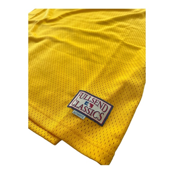 Full Send All Star Basketball Yellow Lakers Style Jersey Nelk Boys Men’s Size XL - Picture 4 of 15